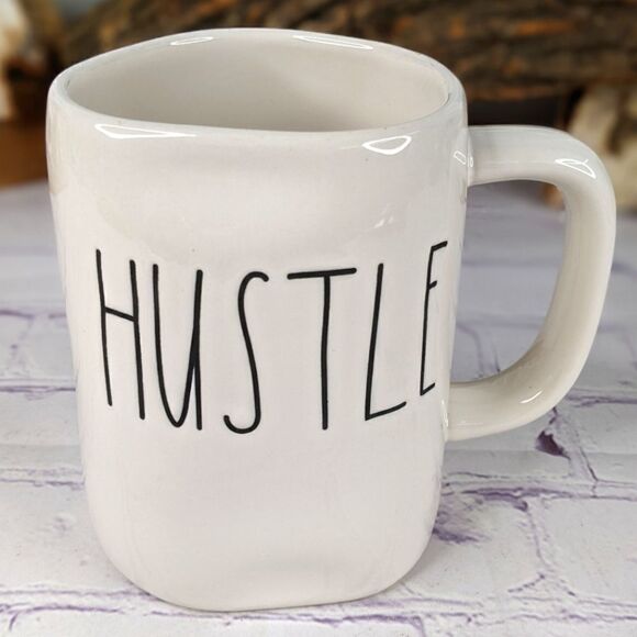 Rae Dunn HUSTLE Ceramic Mug - Picture 1 of 6
